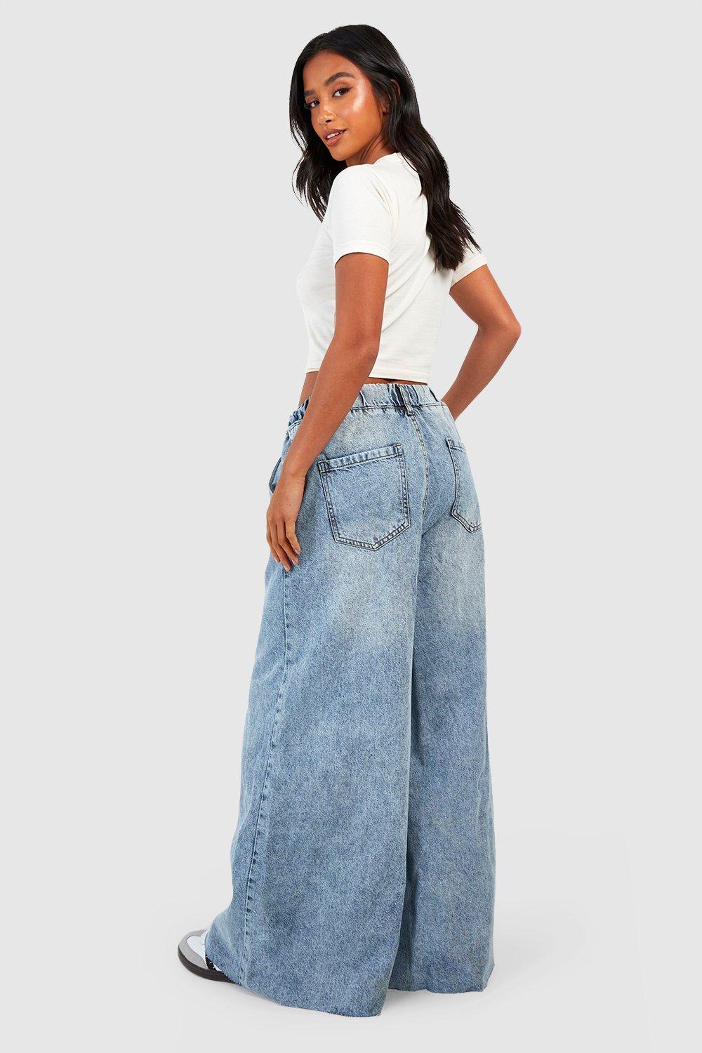 The Petite Super Wide Leg Jean